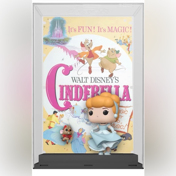 Funko Pop! Movie Poster: Disney 100 - Cinderella, Cinderella with Jaq - Picture 1 of 1
